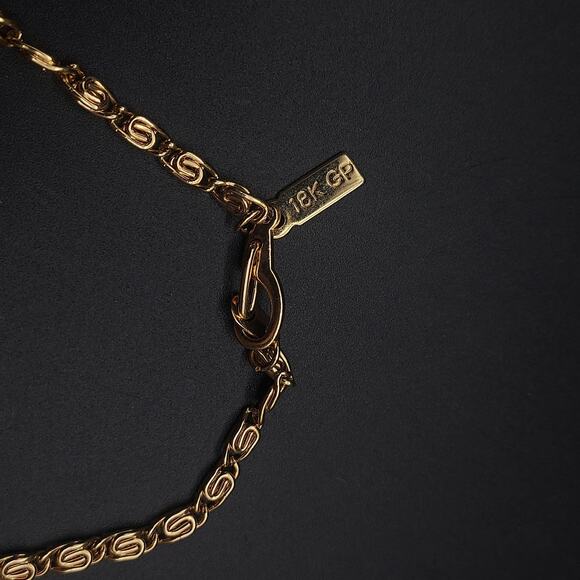 18K GP Necklace Chain 18 Inch Long - Picture 9 of 10